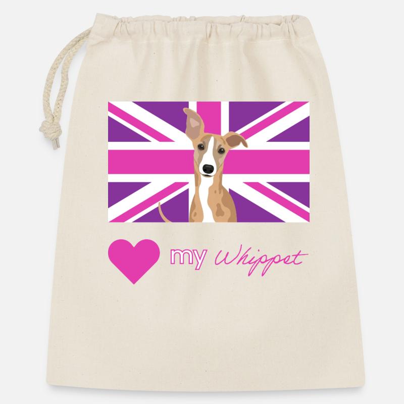 PURPLEWHIPPET (Pink) - Gift Bag 40 x 50 cm - nature