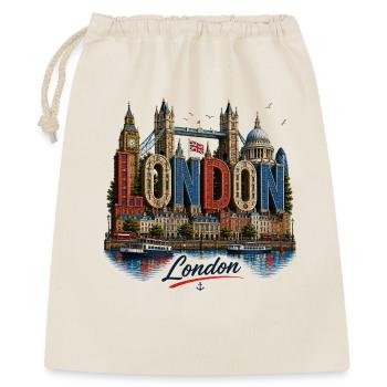 London Mosaic Letters - Gift Bag 40 x 50 cm - nature - Front