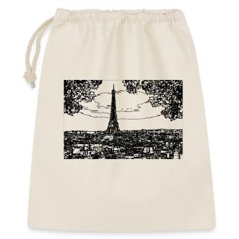 Eiffel Tower Line Drawing - Gift Bag 40 x 50 cm - nature - Front