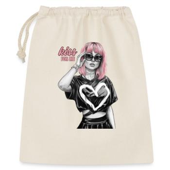 embrasse pour moi - Sac cadeau 40 x 50 cm - nature - Devant
