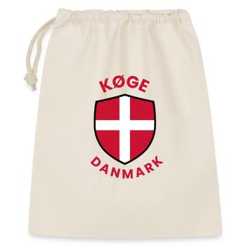 Køge Dänemark Flaggenschild - Geschenkbeutel aus Baumwolle (40 x 50 cm) - Natur - Vorne