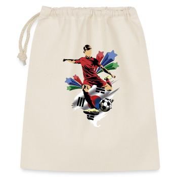Corea – Korea – Flaggen - Geschenkbeutel aus Baumwolle (40 x 50 cm) - Natur - Vorne
