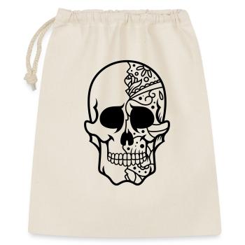 crâne - Sac cadeau 40 x 50 cm - nature - Devant