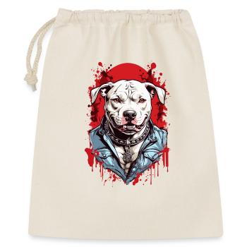 Race de chien Pitbulls - Sac cadeau 40 x 50 cm - nature - Devant