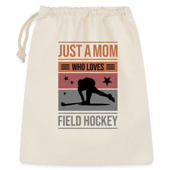 Feldhockey Design für Mütter - Geschenkbeutel aus Baumwolle (40 x 50 cm) - Natur - Vorne