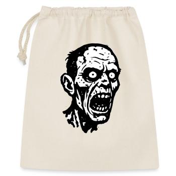 Screaming Zombie Head Print Halloween - Gift Bag 40 x 50 cm - nature - Front