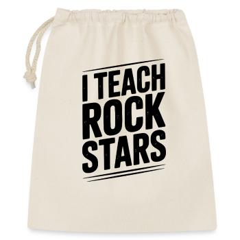 J’enseigne aux rock stars - Sac cadeau 40 x 50 cm - nature - Devant