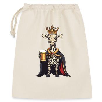 Giraffe Beer King - Gift Bag 40 x 50 cm - nature - Front
