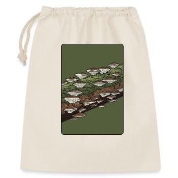 Woodland Mushrooms on Mossy Log - Gift Bag 40 x 50 cm - nature - Front