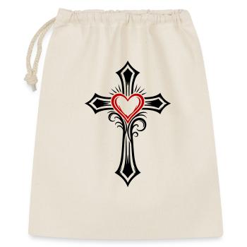 Amour croisé - Sac cadeau 40 x 50 cm - nature - Devant