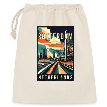 Découvrez la magnifique Rotterdam aux Pays-Bas - Sac cadeau 40 x 50 cm - nature - Devant