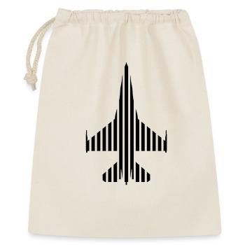 F-16 Viper / Kampf Falcon Jet-Jagdflugzeug / F16 - Geschenkbeutel aus Baumwolle (40 x 50 cm) - Natur - Vorne