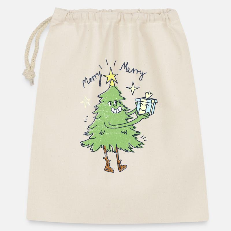 Christmas tree - Gift Bag 40 x 50 cm - nature