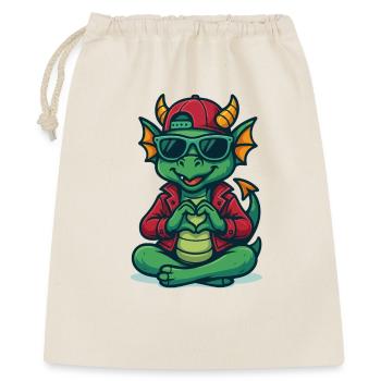 Amour du dragon cool - Sac cadeau 40 x 50 cm - nature - Devant