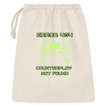 Erreur 404 : Contre-jeu non trouvé | Joueur drôle - Sac cadeau 40 x 50 cm - nature - Devant