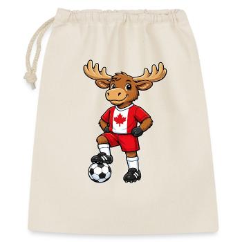 Soccer Moose Canada Fan Canadian Flag - Gift Bag 40 x 50 cm - nature - Front