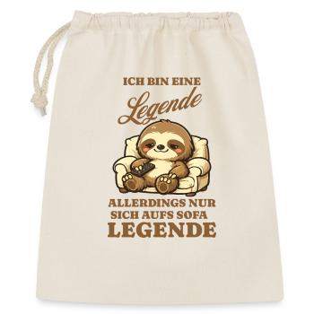 Sloth Series Evening Sofa Saying Funny - Gift Bag 40 x 50 cm - nature - Front