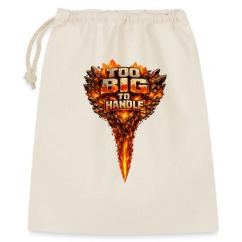 Too Big to Handle Flammenlogo - Geschenkbeutel aus Baumwolle (40 x 50 cm) - Natur - Vorne