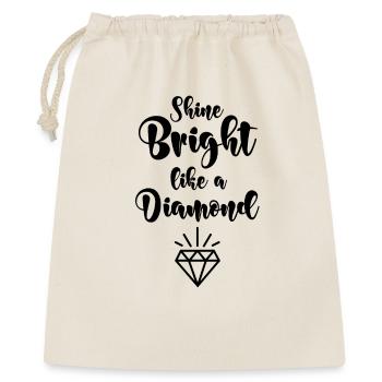 Brille comme un diamant - Sac cadeau 40 x 50 cm - nature - Devant