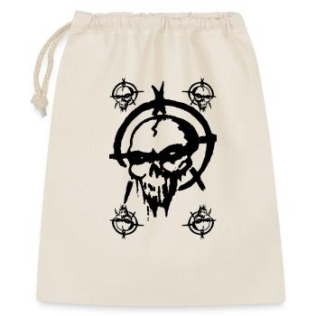 Skull - Geschenkbeutel aus Baumwolle (40 x 50 cm) - Natur - Vorne