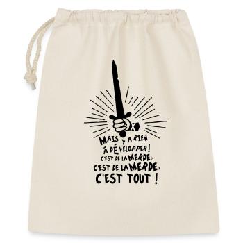 C'est de la merde, c'est tout ! Karadoc - Sac cadeau 40 x 50 cm - nature - Devant