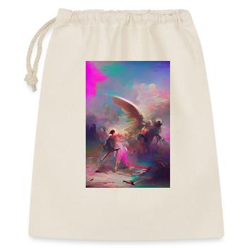 Samurai Warrior Angel Final Battle Pastel Artwork - Gift Bag 40 x 50 cm - nature - Front