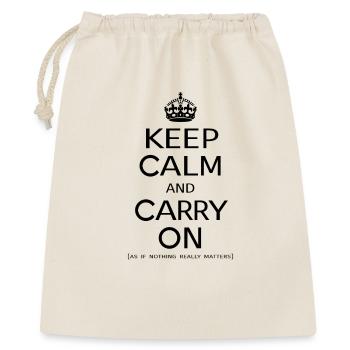 Keep calm [black] - Gift Bag 40 x 50 cm - nature - Front