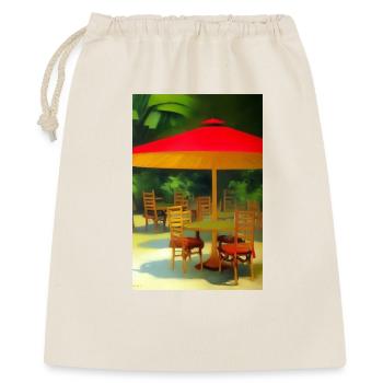 Outdoor Asian Cafe - Gift Bag 40 x 50 cm - nature - Front