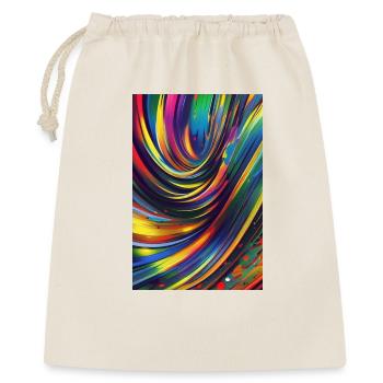 Abstrakte Kunst - Geschenkbeutel aus Baumwolle (40 x 50 cm) - Natur - Vorne