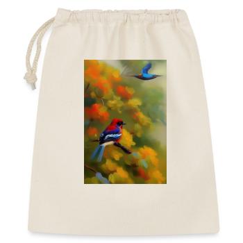 Bird on branch - Gift Bag 40 x 50 cm - nature - Front