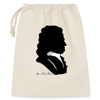 Johann Sebastian Bach Silhouette + Signature - Gift Bag 40 x 50 cm - nature - Front