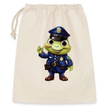 Grenouille de la police - Sac cadeau 40 x 50 cm - nature - Devant