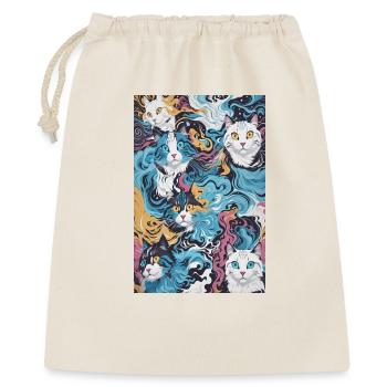 Motif de chat - Sac cadeau 40 x 50 cm - nature - Devant