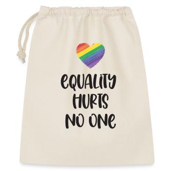 Mois de la fierté LGBT - L’égalité ne fait de mal à personne - Sac cadeau 40 x 50 cm - nature - Devant