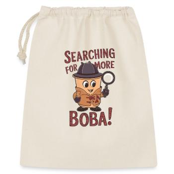 Searching for More Boba! - Geschenkbeutel aus Baumwolle (40 x 50 cm) - Natur - Vorne