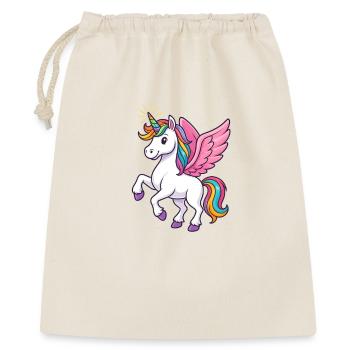 Licorne majestueuse avec crinière et épingle arc-en-ciel - Sac cadeau 40 x 50 cm - nature - Devant