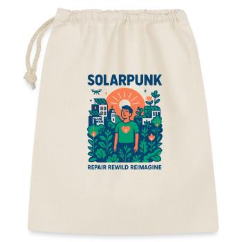 Solarpunk Manifest - Geschenkbeutel aus Baumwolle (40 x 50 cm) - Natur - Vorne