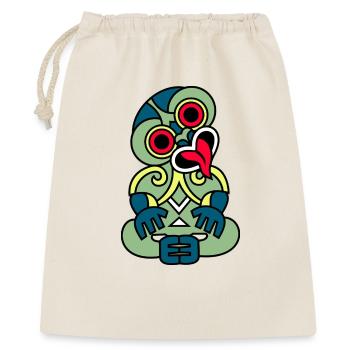 Hei Tiki Neuseeland Maori - Geschenkbeutel aus Baumwolle (40 x 50 cm) - Natur - Vorne