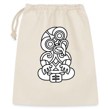 Hei Tiki Neuseeland Maori - Geschenkbeutel aus Baumwolle (40 x 50 cm) - Natur - Vorne