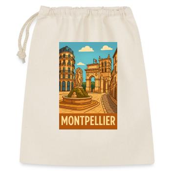 Montpellier fountain and historic architecture - Gift Bag 40 x 50 cm - nature - Front