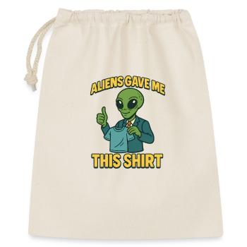 Alien clothing joke - Gift Bag 40 x 50 cm - nature - Front