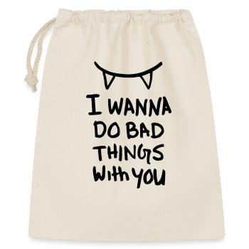 Bad Things – Flirt, Love & Sexy Pick-up - Gift Bag 40 x 50 cm - nature - Front