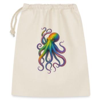 Colorful Rainbow Octopus Design - Gift Bag 40 x 50 cm - nature - Front