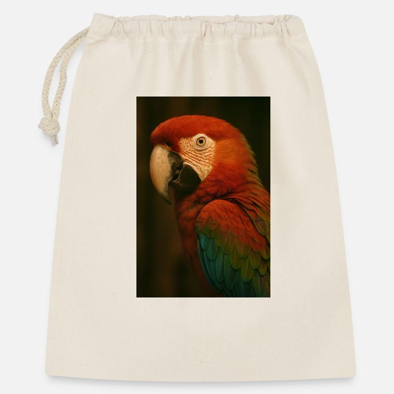 Animaux - Perroquet - Sac cadeau 40 x 50 cm - nature