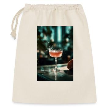 Pink Cocktail Splash in Coupe Glass - Gift Bag 40 x 50 cm - nature - Front