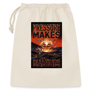 La pression fait les diamants - Sac cadeau 40 x 50 cm - nature - Devant