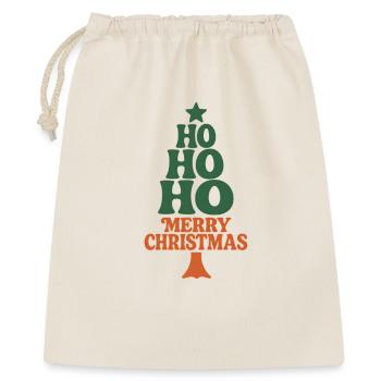 Hohoho Hippie 70s Retro Christmas - Gift Bag 40 x 50 cm - nature - Front