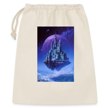 Floating Crystal Castle Above Moon - Gift Bag 40 x 50 cm - nature - Front