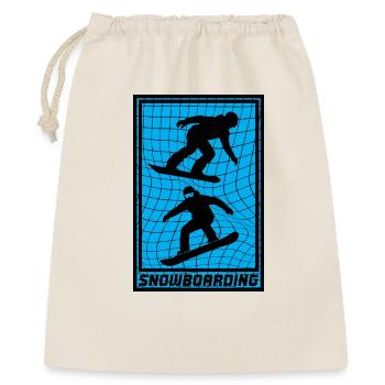 Snowboarding Action Design – Winter sports with style - Gift Bag 40 x 50 cm - nature - Front