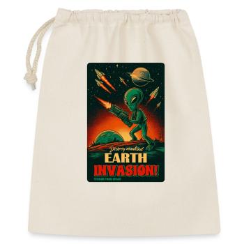 Alien Earth Invasion RetroPoster - Gift Bag 40 x 50 cm - nature - Front